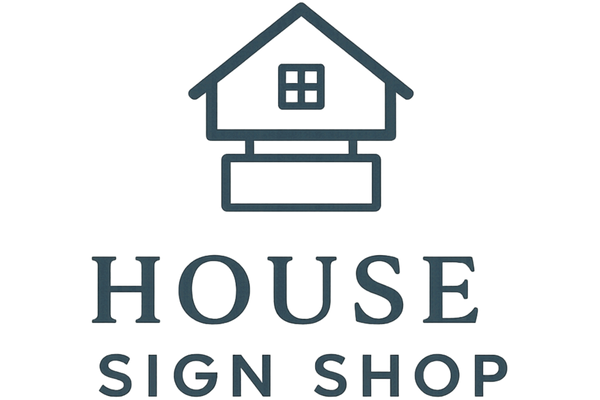 House Sign Shop Logo Modern