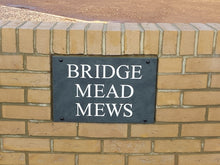 House sign in solid honed slate  450mm x 300mm - House Sign Shop