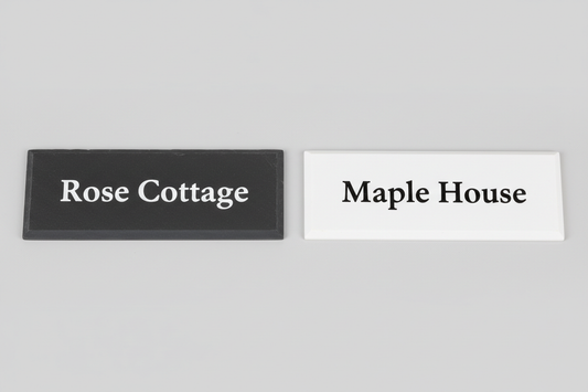Slate vs Corian House Signs — Which Is Best for Your Home?