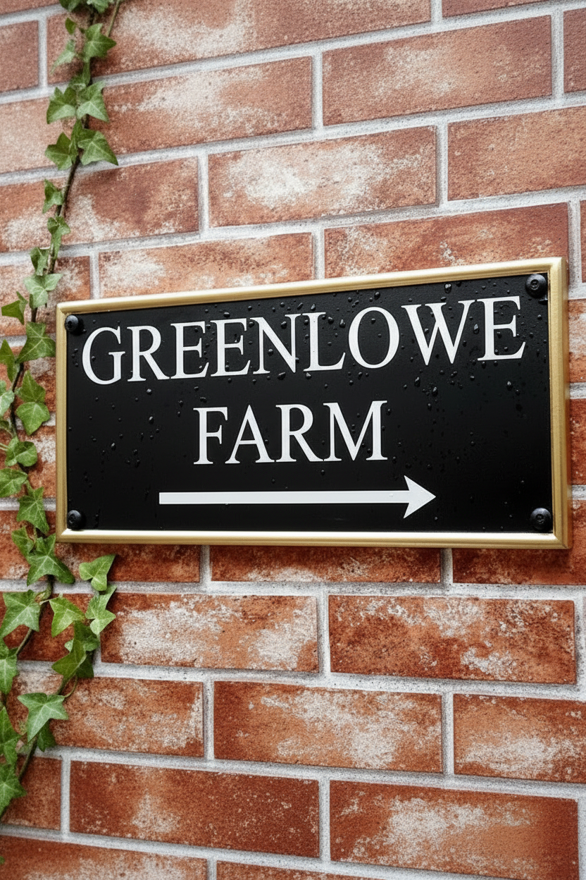 American Standard Rectangular Signs Rectangular House Signs UK — Personalised Rectangular House Name ...