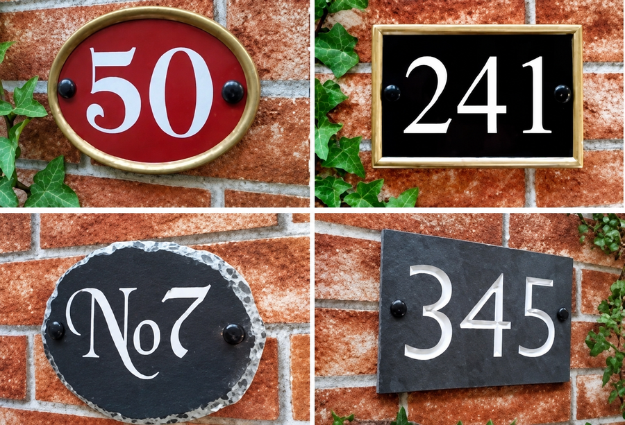 House Number Signs