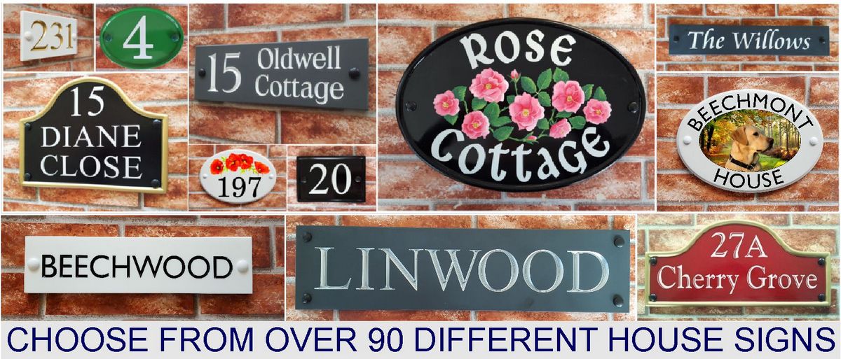 House Name & Number Plaques by House Sign Shop