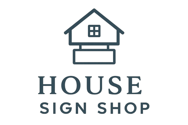 House Sign Shop Logo Modern