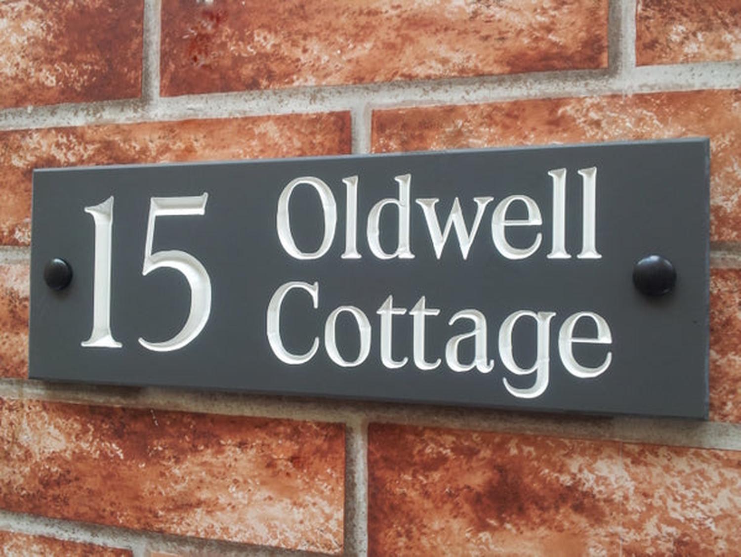 Slate home address sign 300mm x 100mm | House Sign Shop