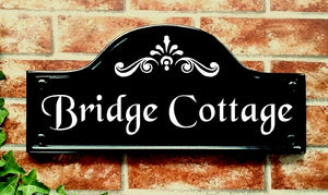 House Sign - Large Bridge Top - 390mm x 185mm - House Sign Shop