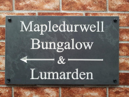 Personalised extra large slate house sign 500mm x 300mm - custom engraved address plaque UK