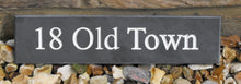 Engraved slate house name sign / address plaque  250 x 60 - House Sign Shop