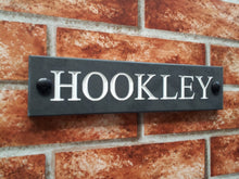 Engraved slate house name sign / address plaque  250 x 60 - House Sign Shop