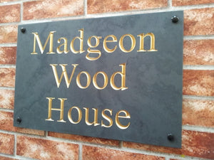 Large slate house sign  500mm x 300mm - House Sign Shop
