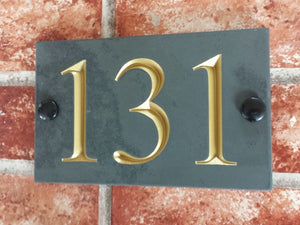 Three digit house number sign  160mm x 100mm - House Sign Shop